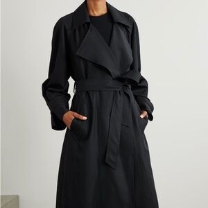 The Frankie Shop Astoria Trench Coat Black NWT